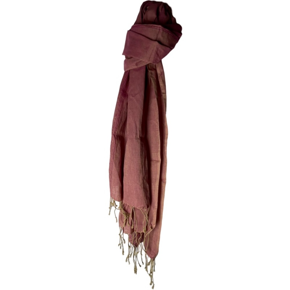 Maroon Handmade Cotton Scarf